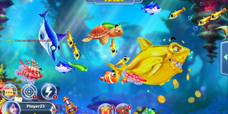 Gamer có thể sử dụng nhịp tiến – lùi – tiến để chơi Shoot Fish Jun88