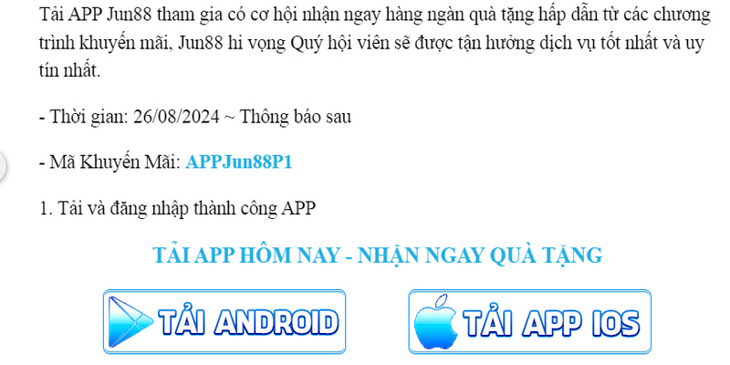 Thời gian tham dự event tải app ngay hôm nay - nhận ngay quà tặng